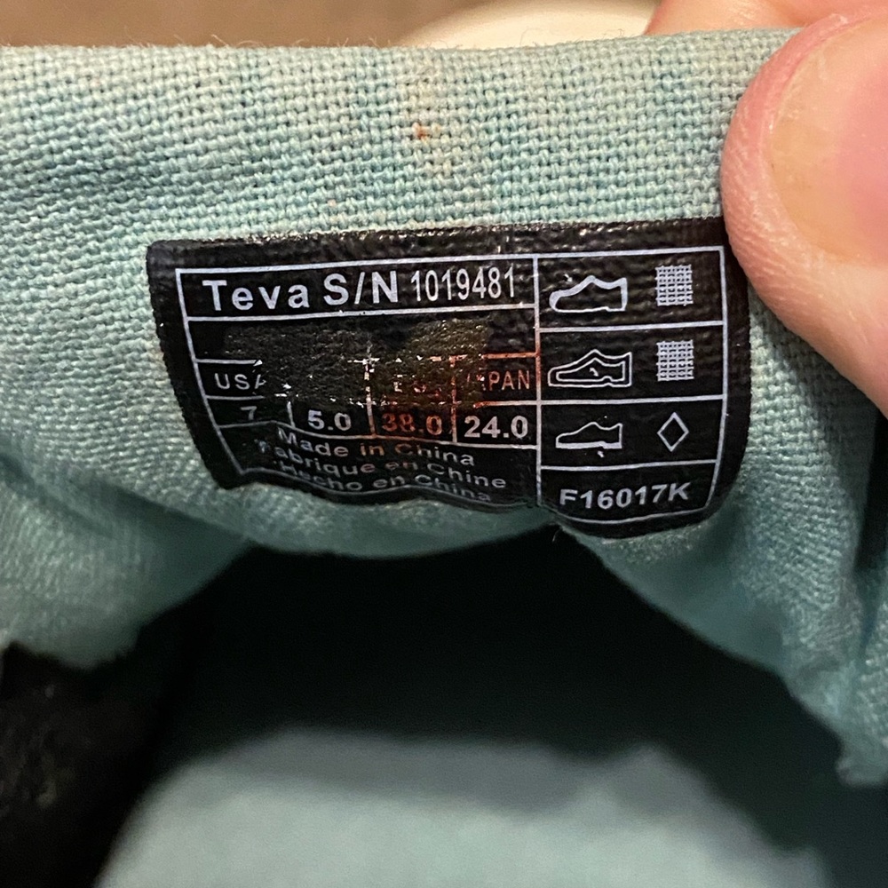 Teva Cream and Blue Women's Sneakers - Picture 5 of 5